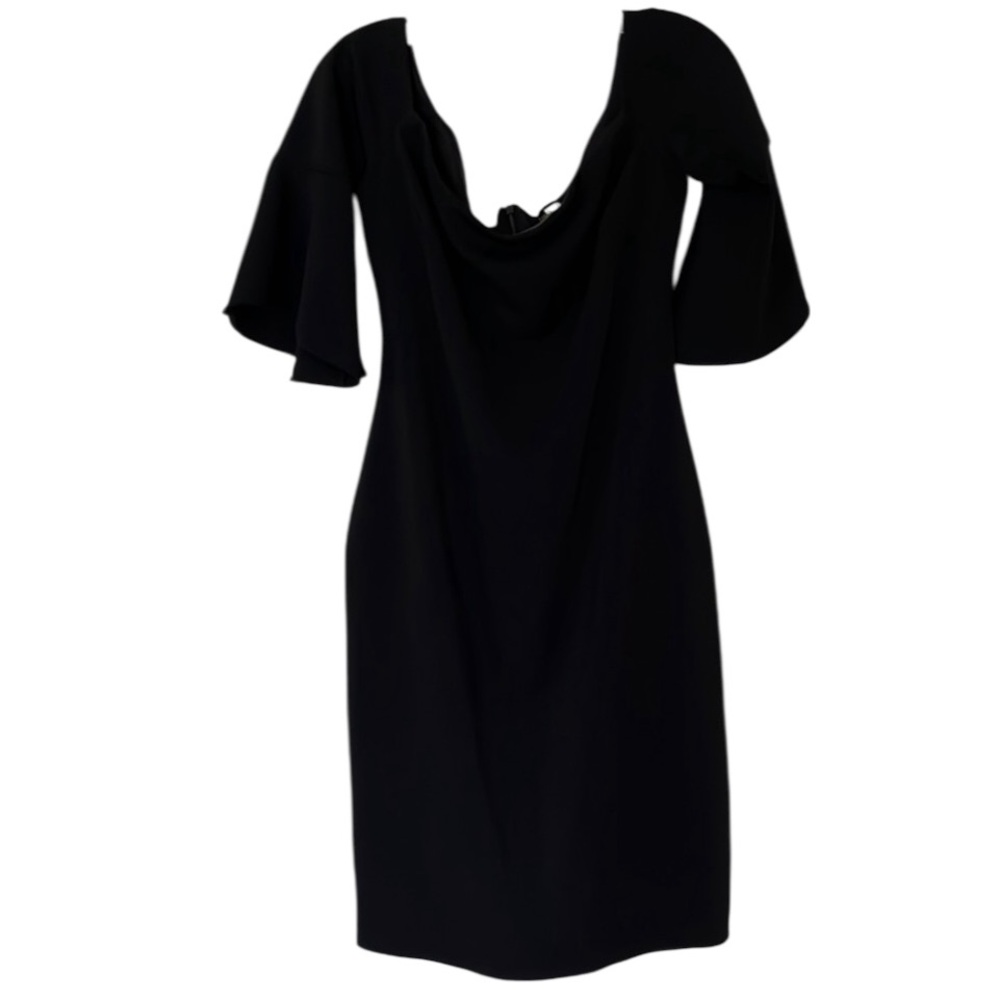 Laundry by Shelli Segal size 12 Black off shoulder Dress